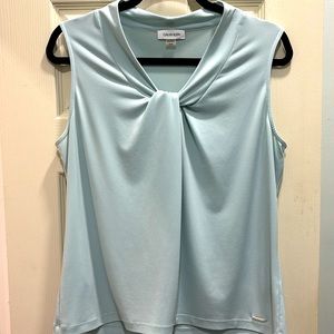 Calvin Klein sleeveless blouse. Size Large. Mint color